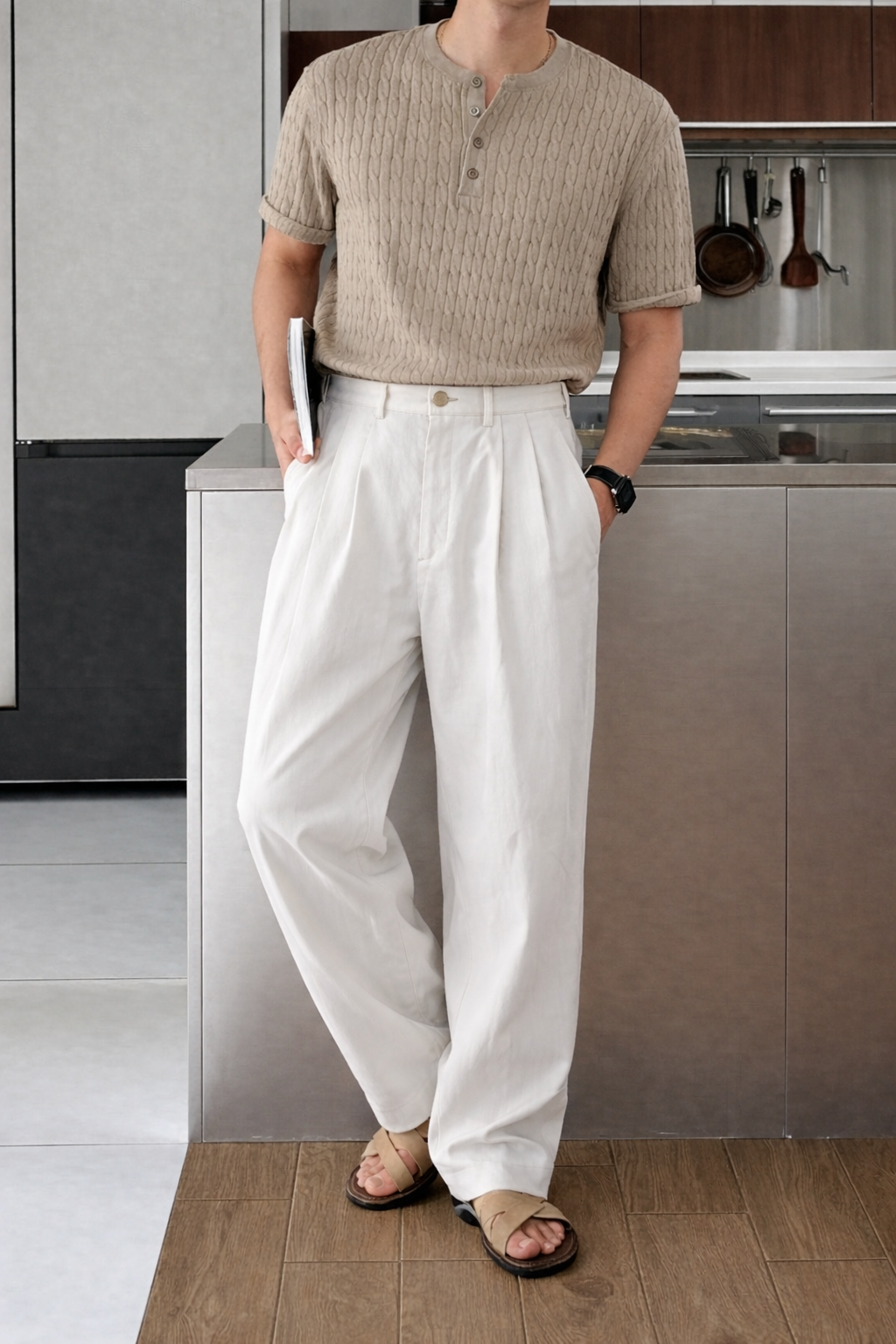 Seoul Loose Pleated Baggy Trousers
