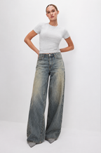 Fade Dusk Blue Wide Leg Jeans