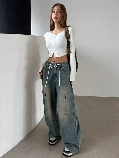 Outland Draw Wide Leg Cargo Jeans