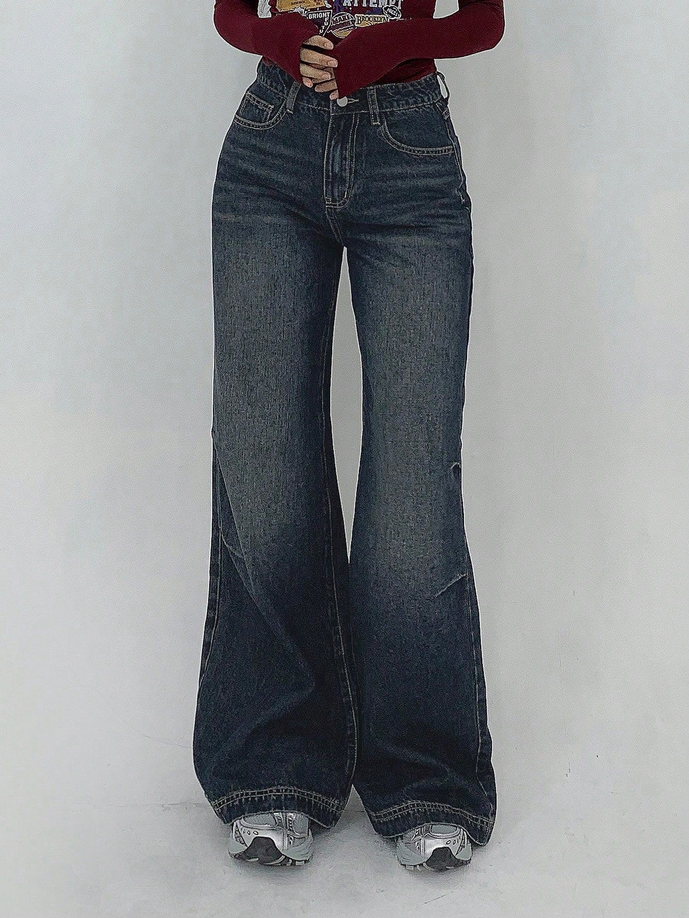 Static Fade Flare Jeans