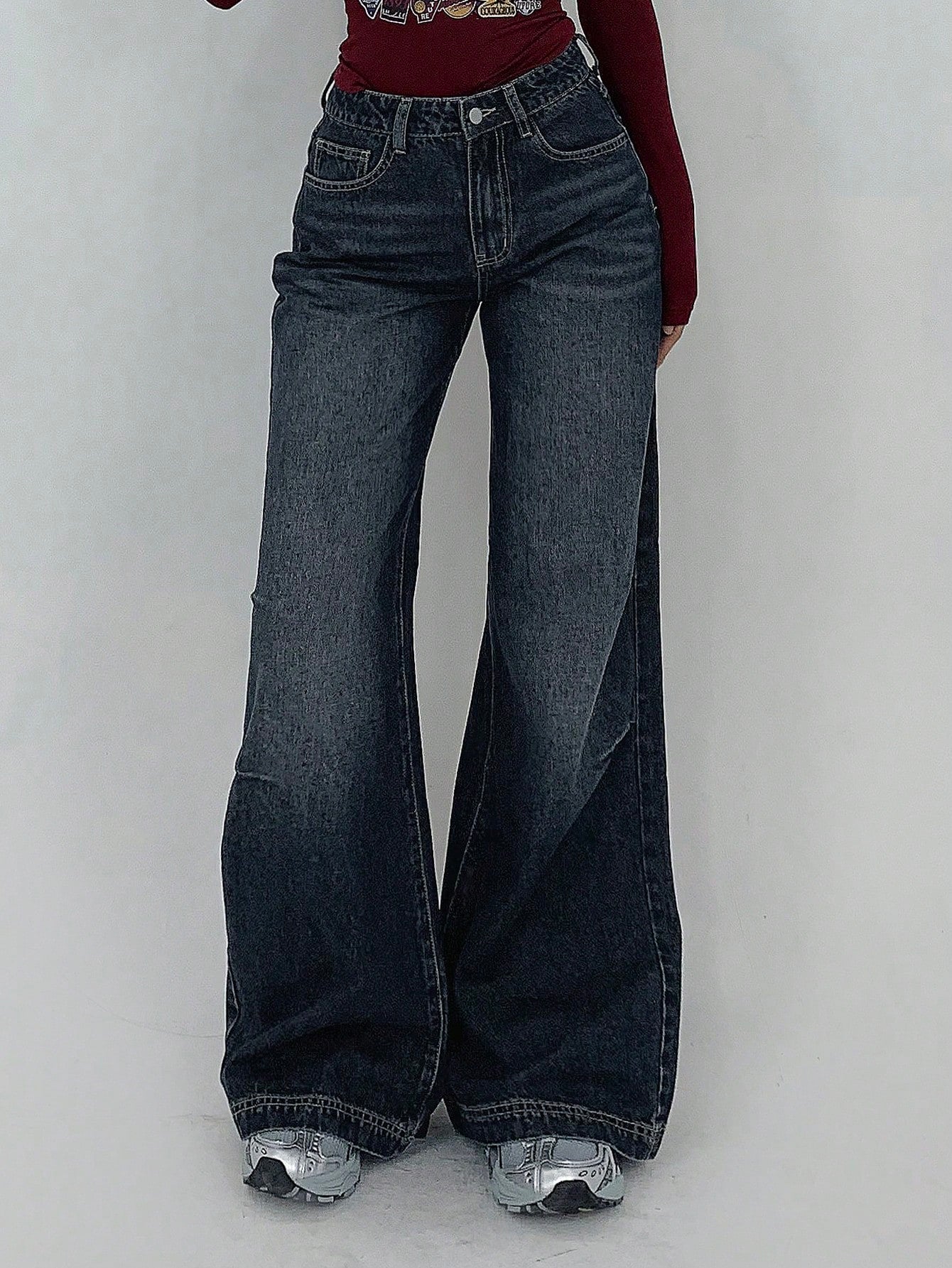 Static Fade Flare Jeans