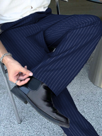 Korean Inspired Classic Stripe Trousers