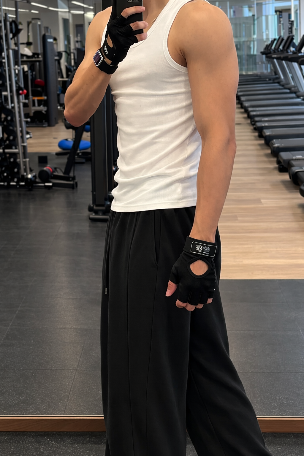 Structured Overlap Pleat Joggers