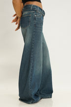Knotty Belt Out Wide Leg Jeans