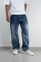 Pleat Game Baggy Jeans