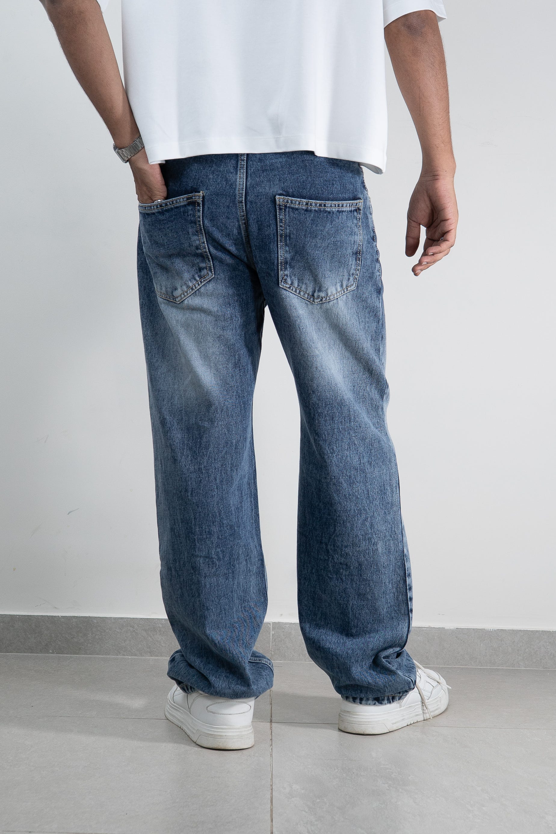 Pleat Game Baggy Jeans