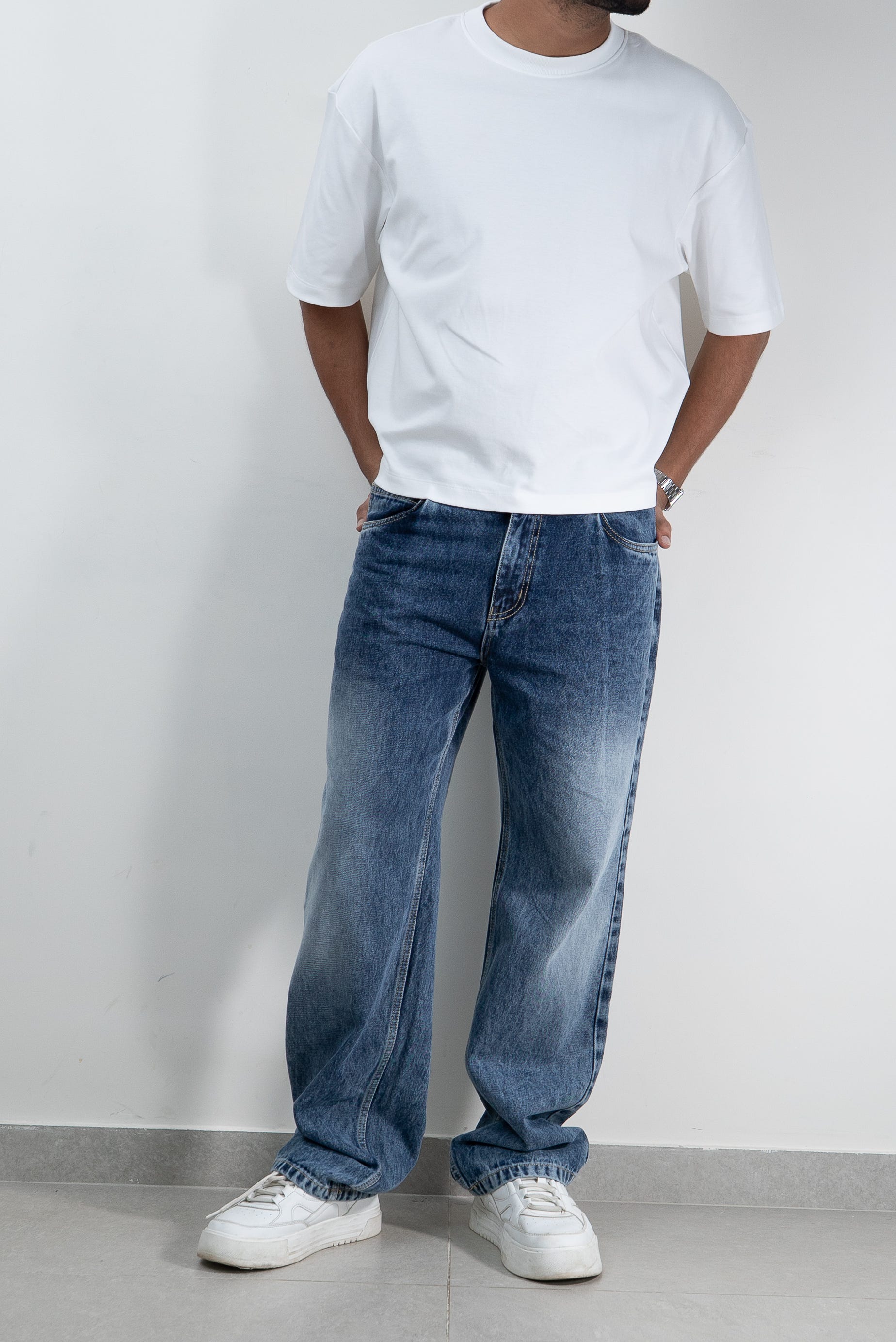 Pleat Game Baggy Jeans
