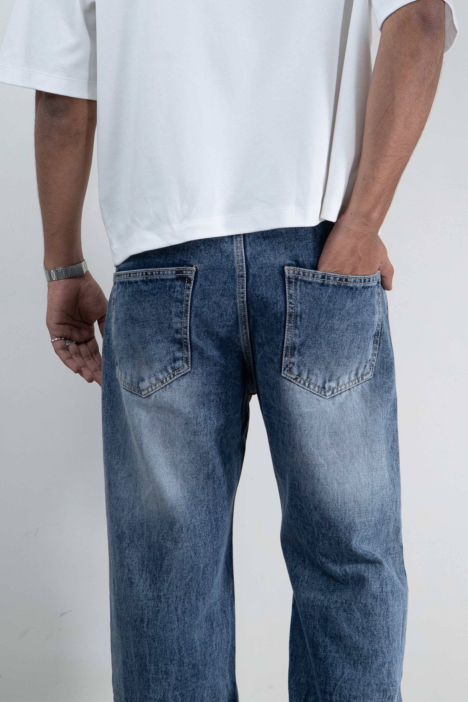 Pleat Game Baggy Jeans