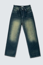 Baddie Vintage Dirty Wash Dad Fit Jeans