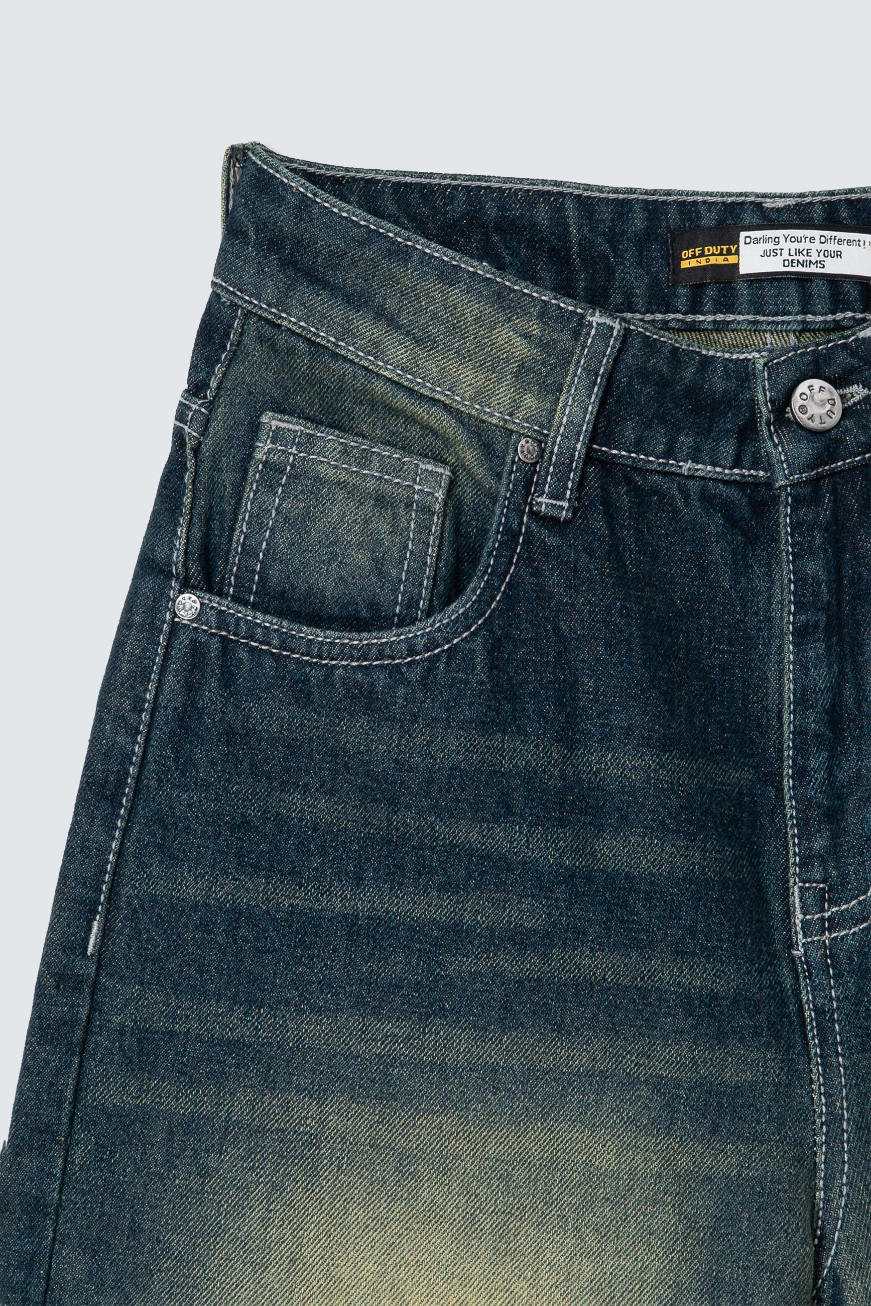 Baddie Vintage Dirty Wash Dad Fit Jeans