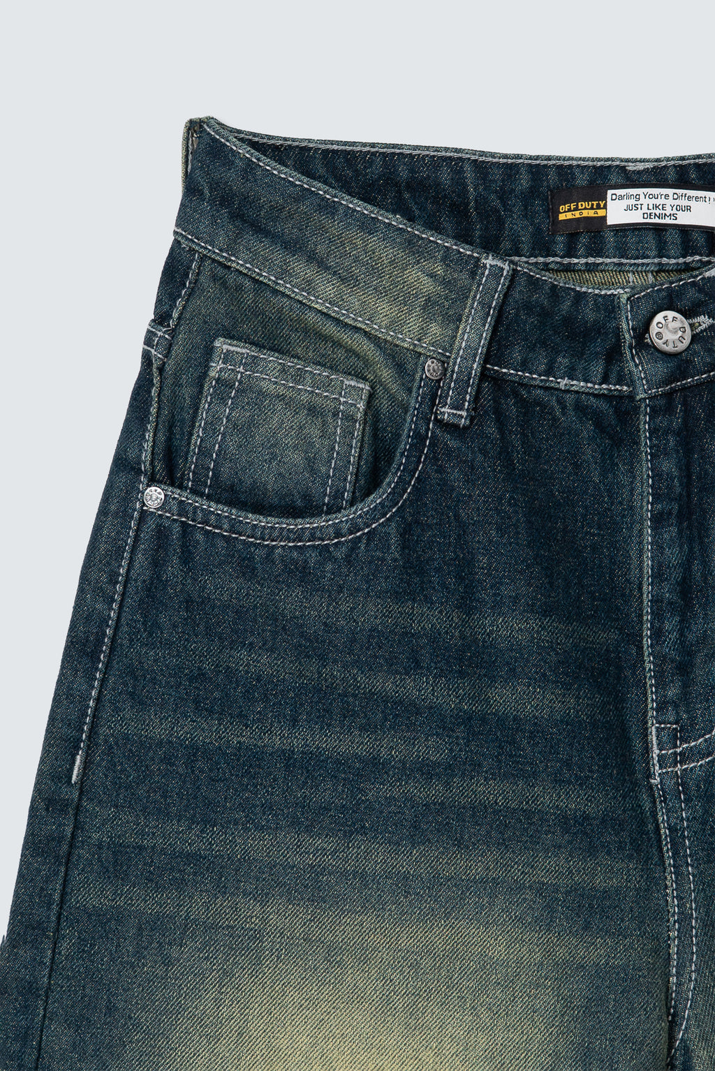 Baddie Vintage Dirty Wash Dad Fit Jeans