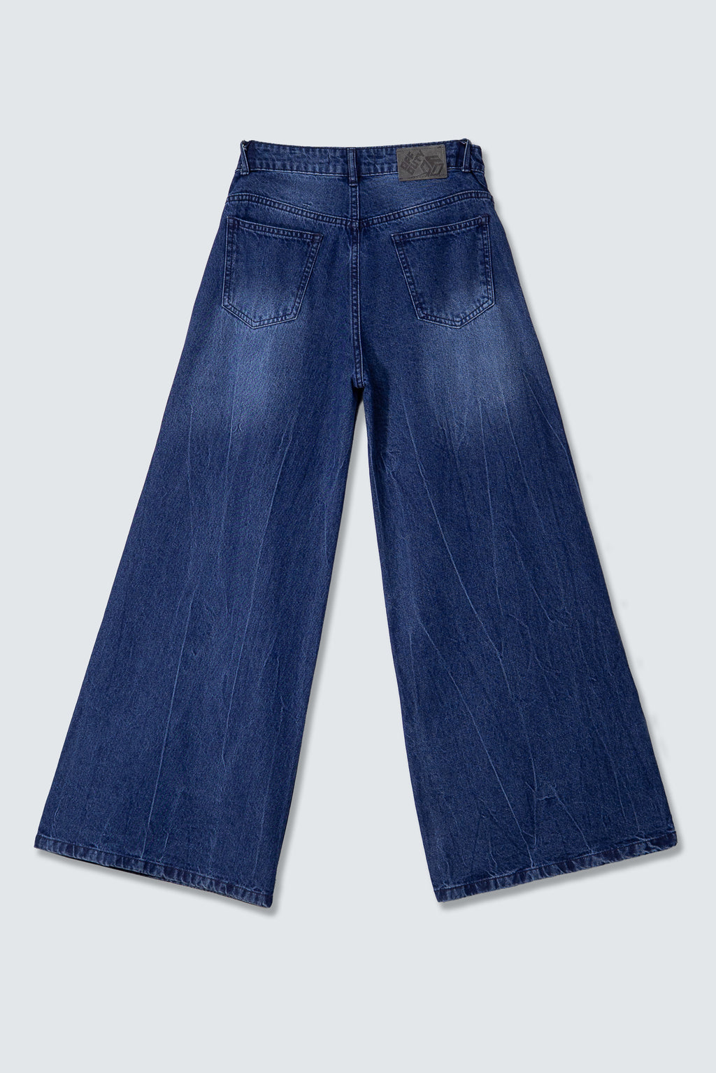 Deconstructed Fly Extra Wide Leg Jeans