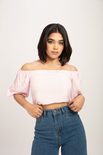 Full of frills off shoulder top