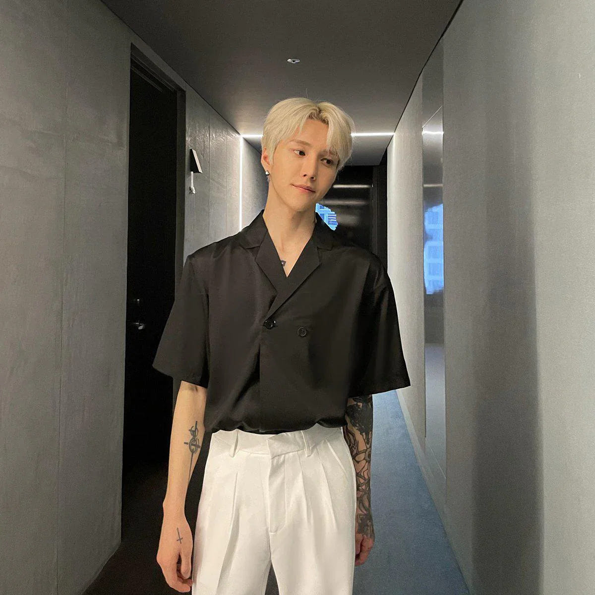 Hanbok double buttoned men shirt