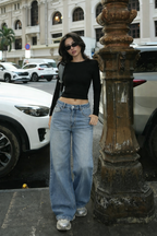 Bling Bleach Wide Leg Jeans