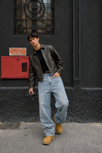 Muted Blue Baggy Jeans