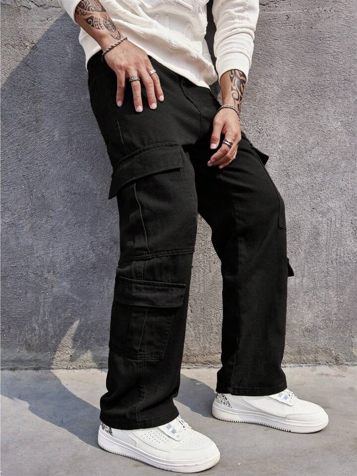Cargo Pants for Men Baggy, Mens Fashion Joggers Athletic Pants Casual Loose  Fit Cargo Pants Straight Sweatpants Trousers at Amazon Men's Clothing store