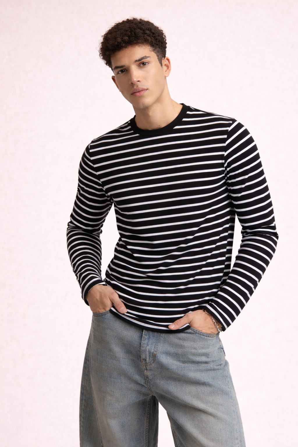 Stripe Mode Long Sleeve Tshirt