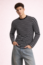 Stripe Mode Long Sleeve Tshirt