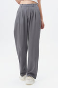 Fossil Grey Korean Relaxed Pants