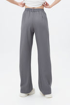 Fossil Grey Korean Relaxed Pants