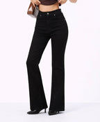 Black Bootcut Flare High Waist Jeans