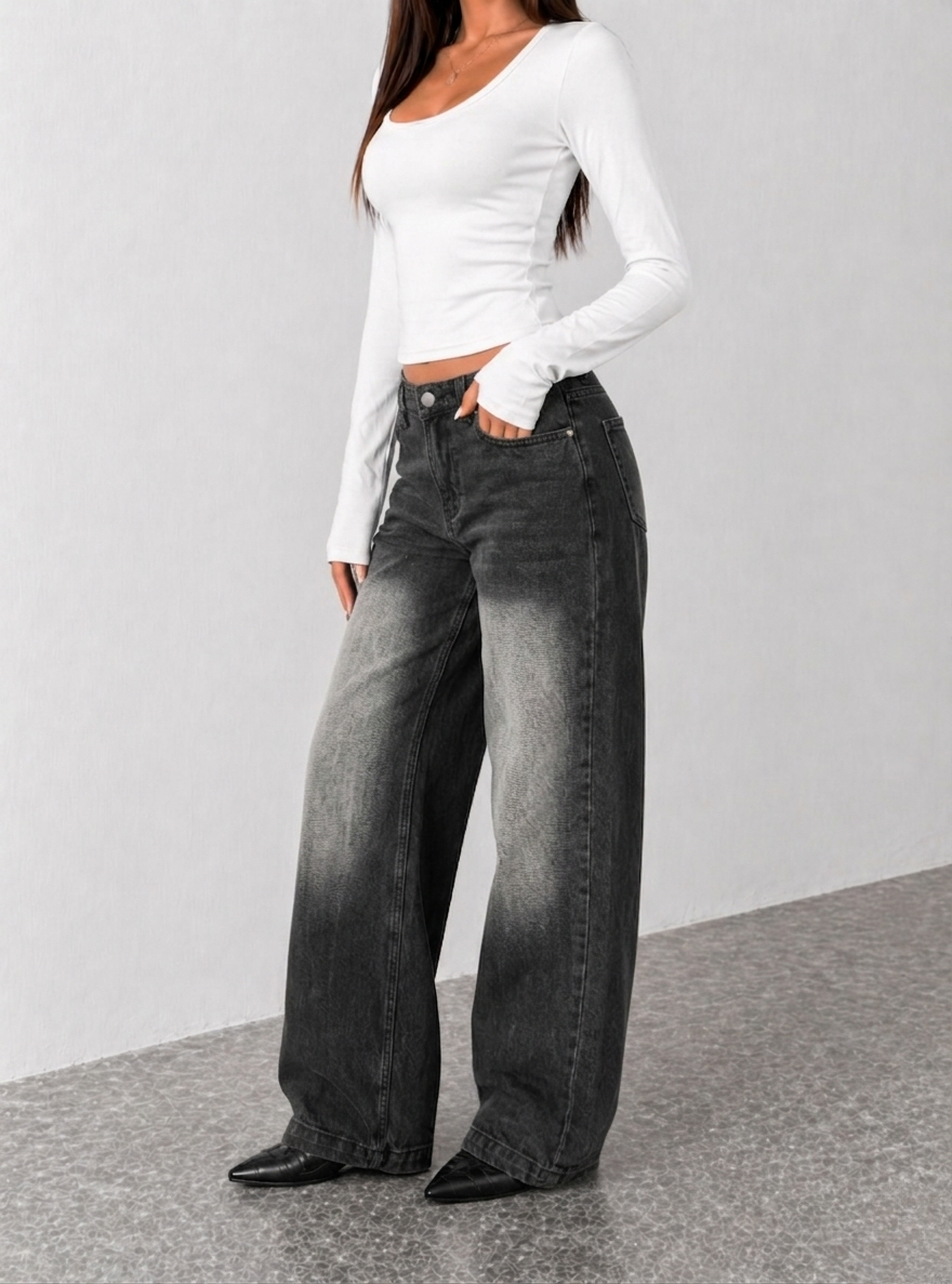 Night Flame Baggy Jeans