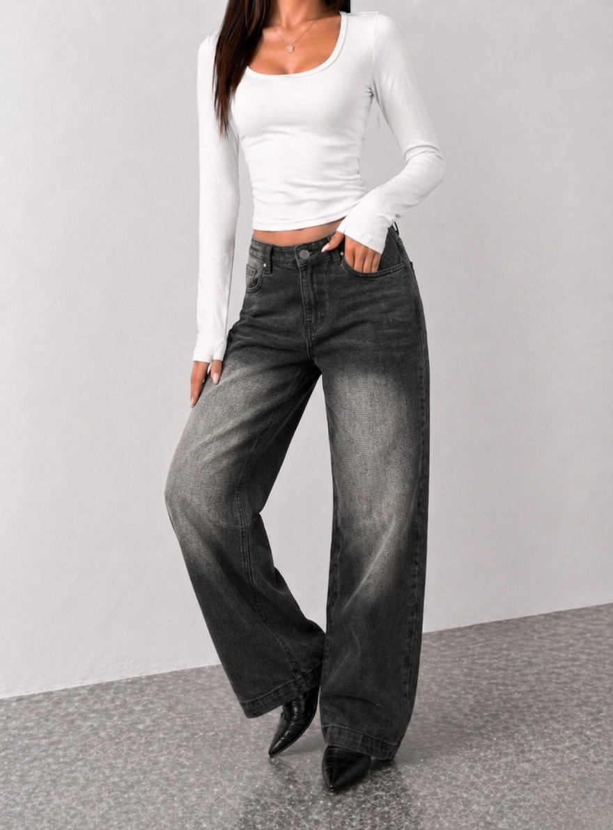 Night Flame Baggy Jeans