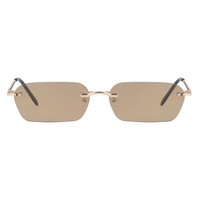 Rimless Rectangle Sunglasses