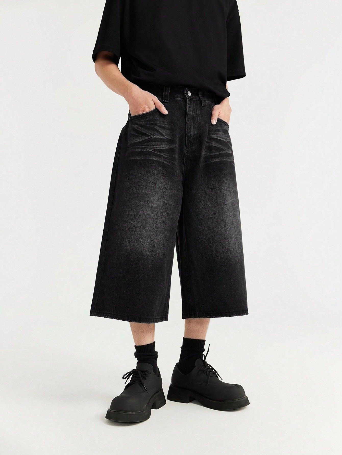 Black Shadow Drift Jorts