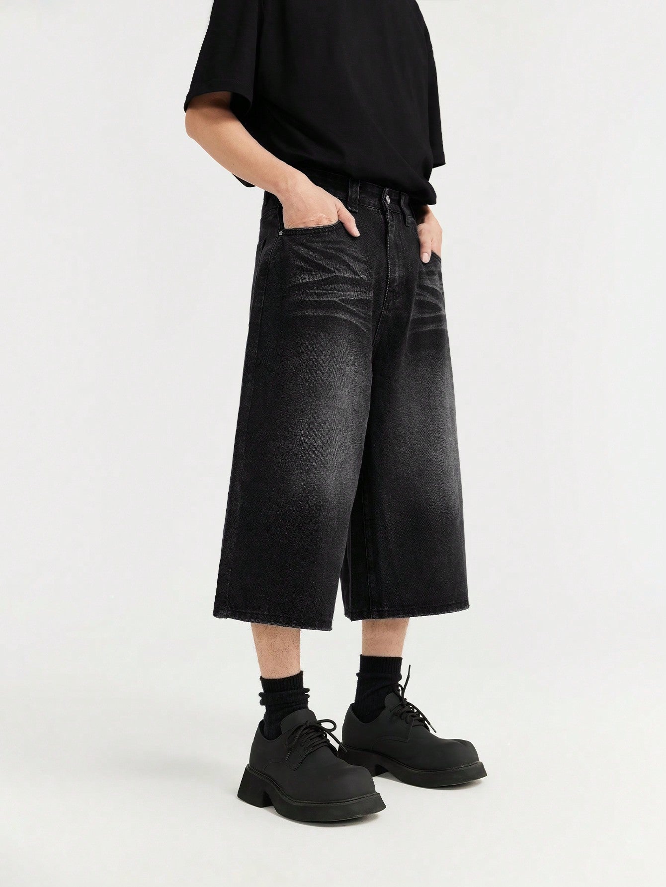 Black Shadow Drift Jorts