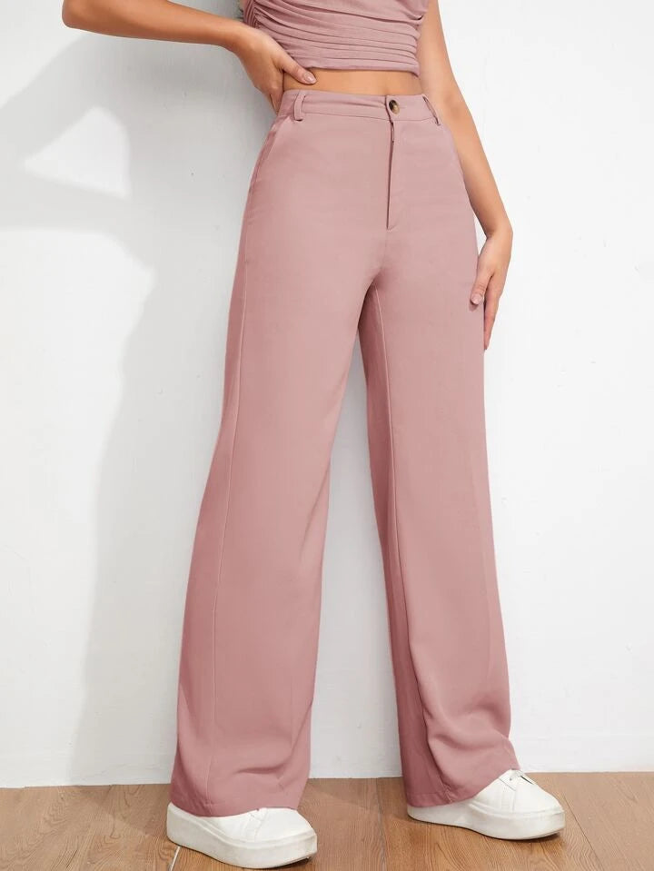 Zelie for She Dusty Pink Stretch High-Waisted Pants, Size 3X – The