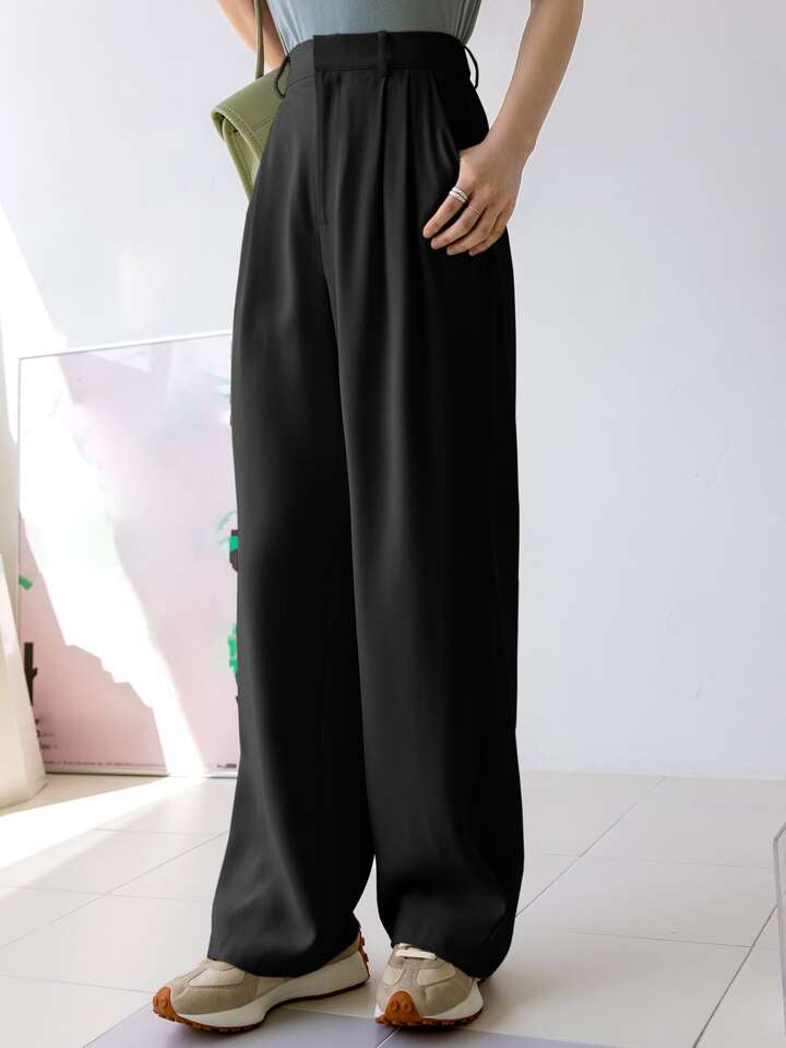 Buy High Waist Baggy Pleated Trousers, Women Custom Pants, Paperbag Pants  Online in India - Etsy