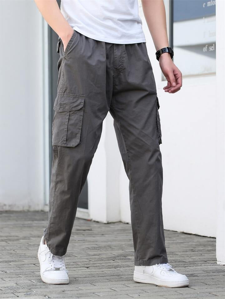 HUGO - Slim-fit trousers in patterned super-flex fabric