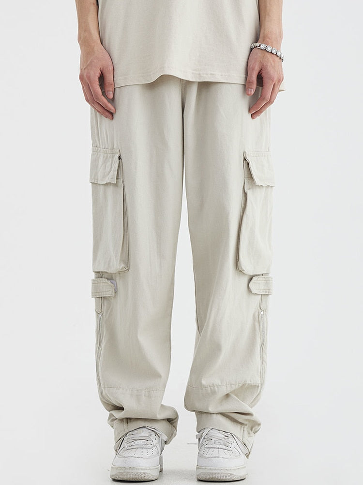 Level Up Baggy Zipper Trousers