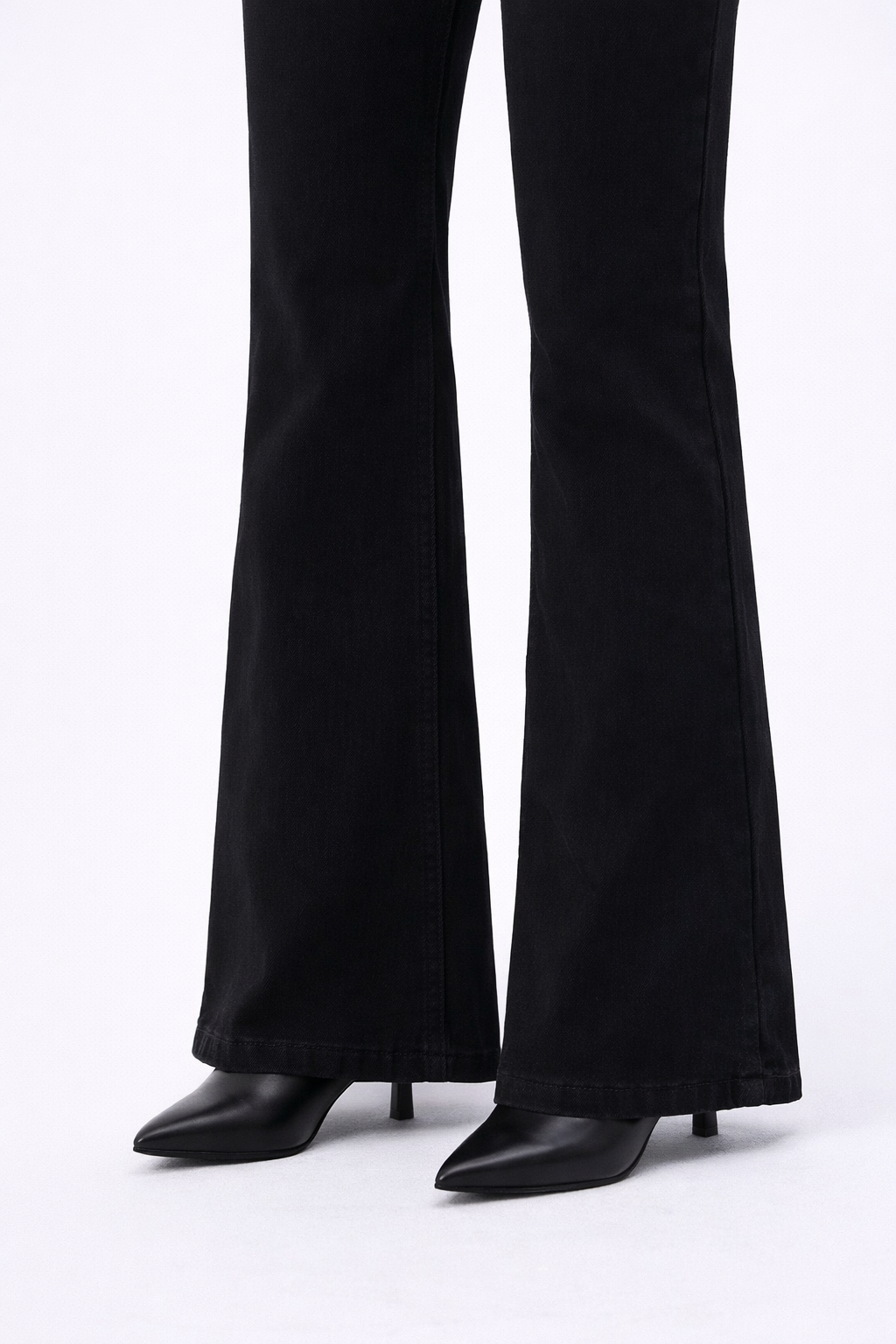 Black Bootcut Flare High Waist Jeans