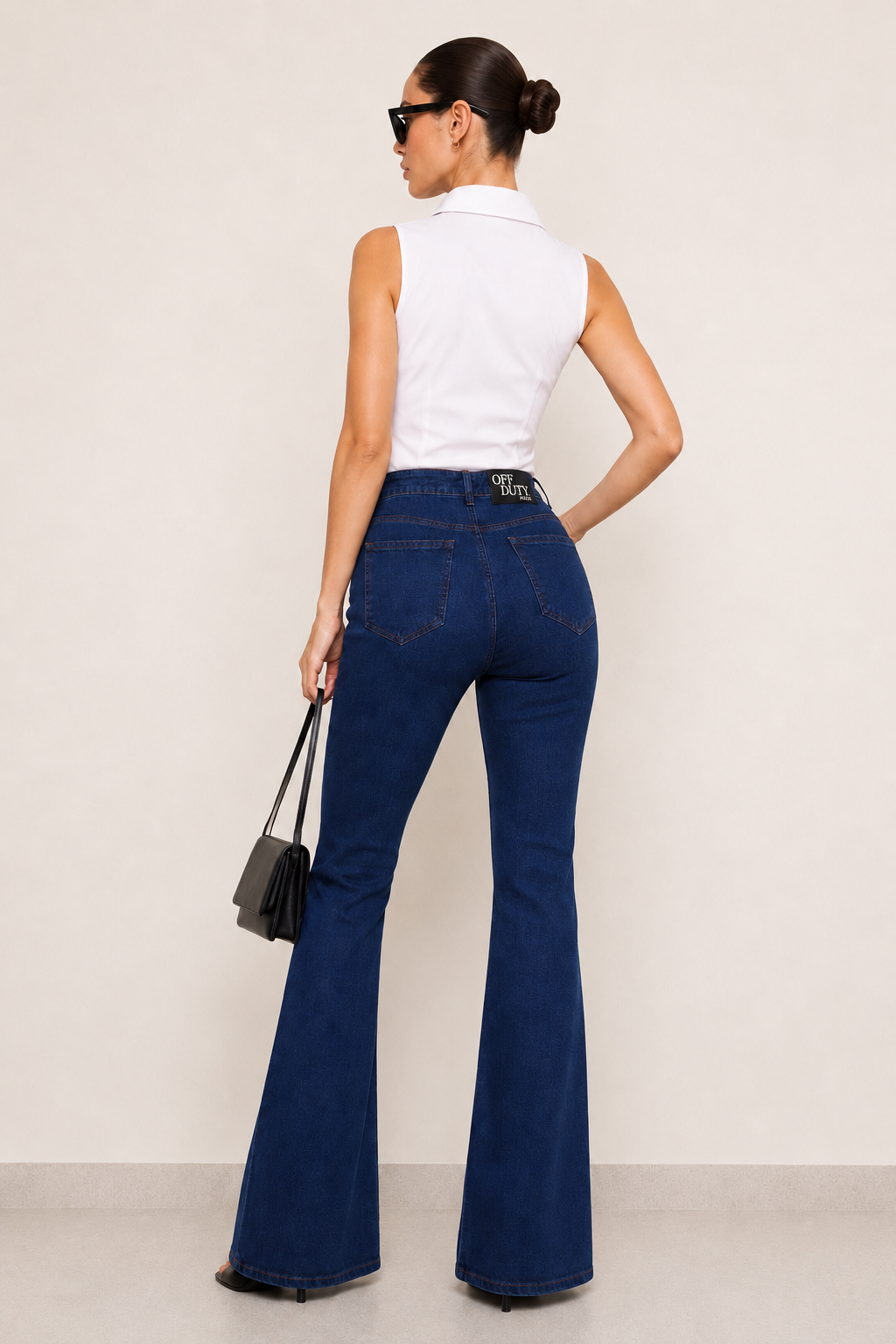 Dark Blue Bootcut Flare Jeans
