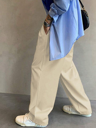 Korean Street Slant Pocket Trousers