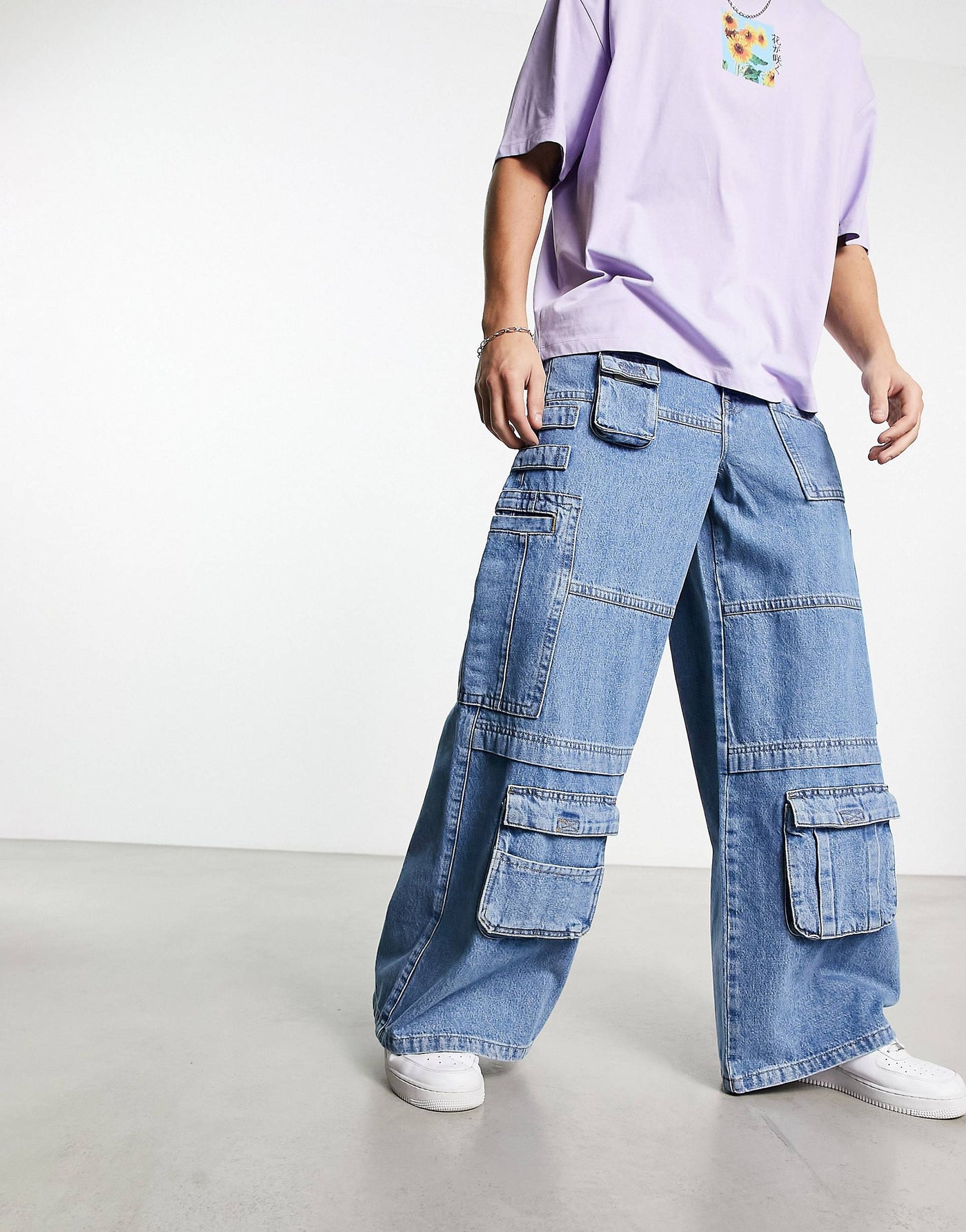 Mad Max Blue Cargo Jeans