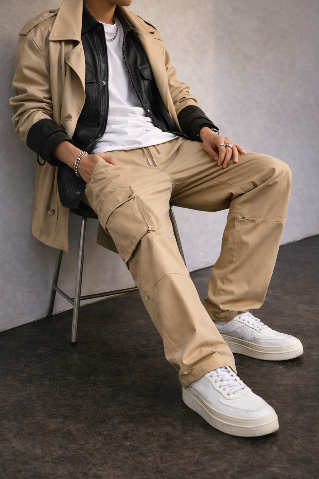 Engineered Oversized Cargo Joggers