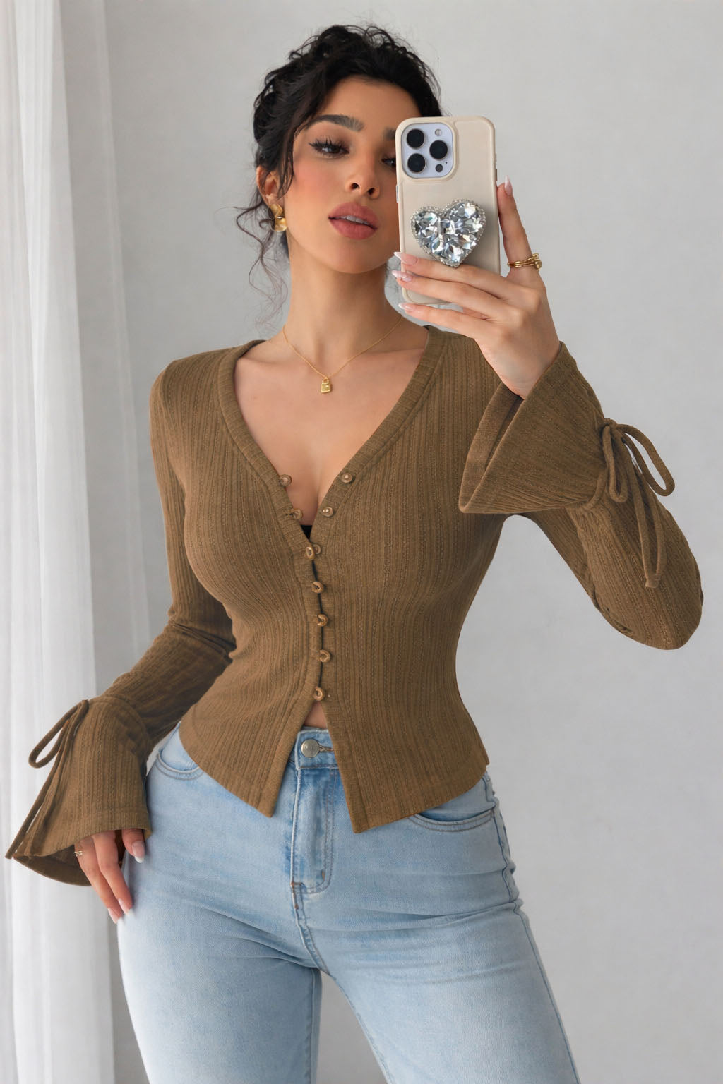 Charm Knit Cardigan Top