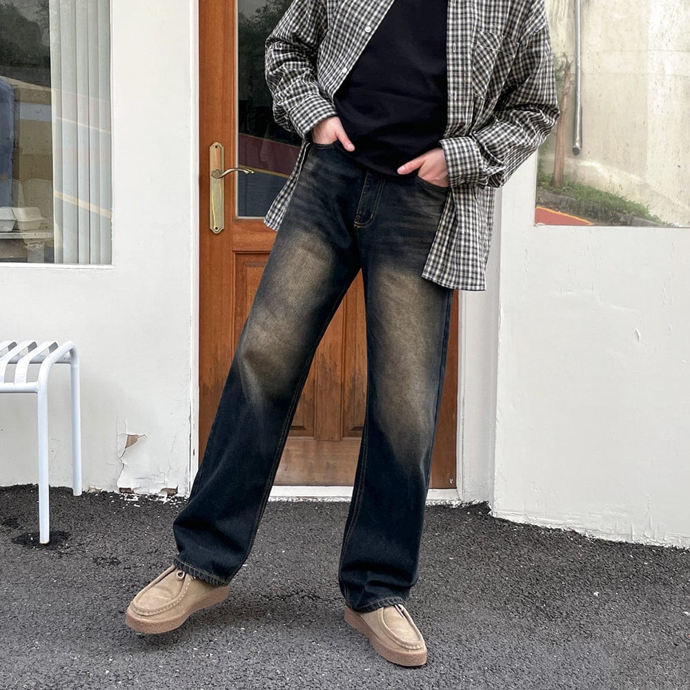 Darkwave Raw Straight Leg Jeans