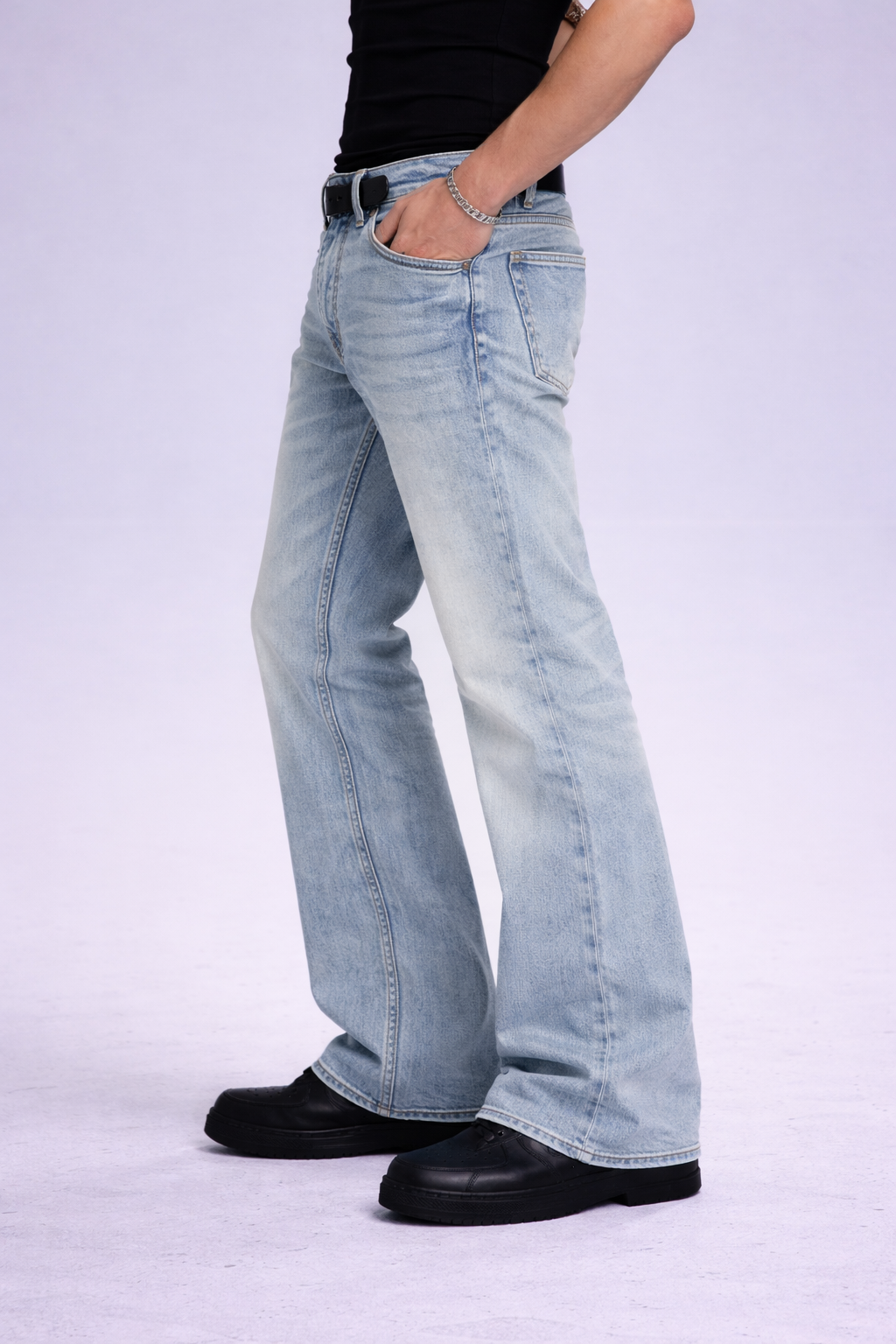 Blue Hype Wash Bootcut Jeans
