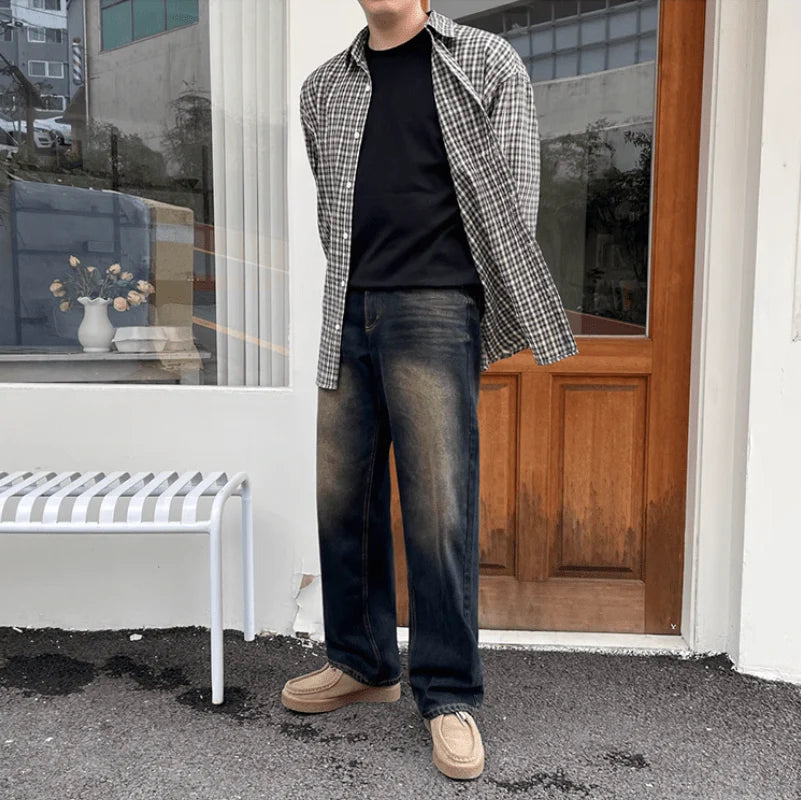 Darkwave Raw Straight Leg Jeans