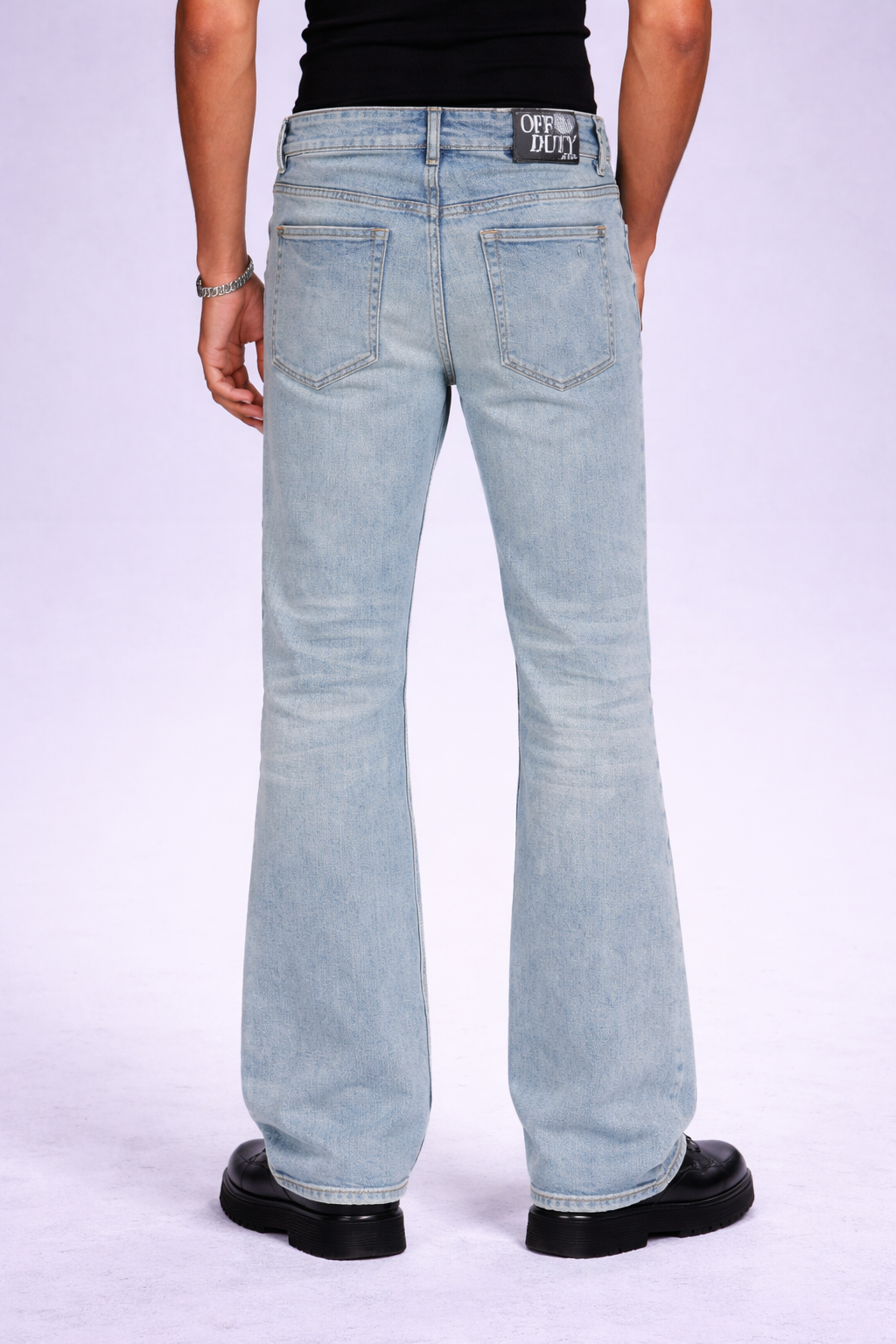 Blue Hype Wash Bootcut Jeans