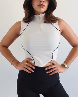 Sculpt Zip Up Top