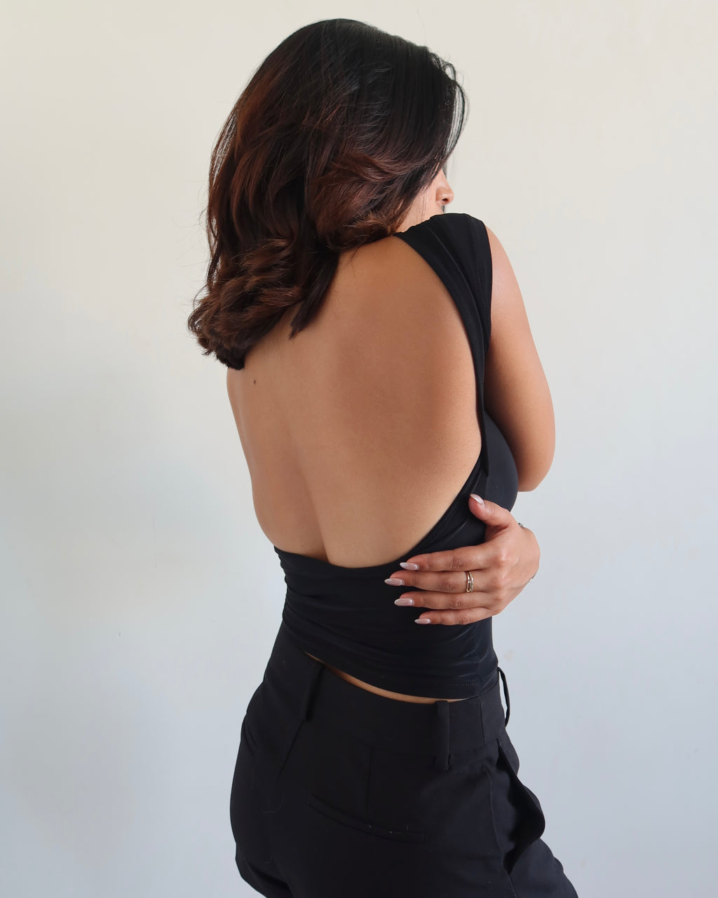 Scoop Back Fitted Top