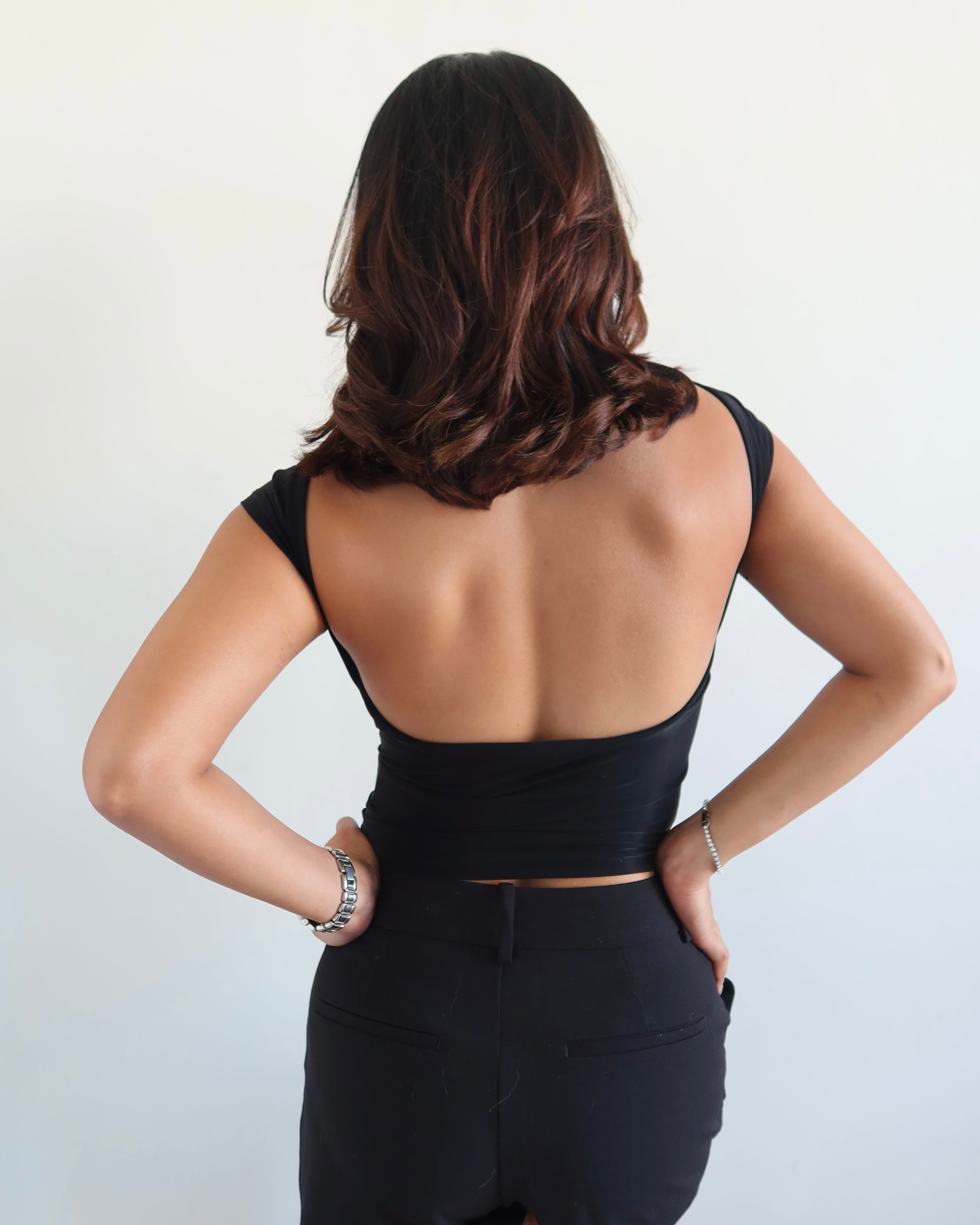 Scoop Back Fitted Top