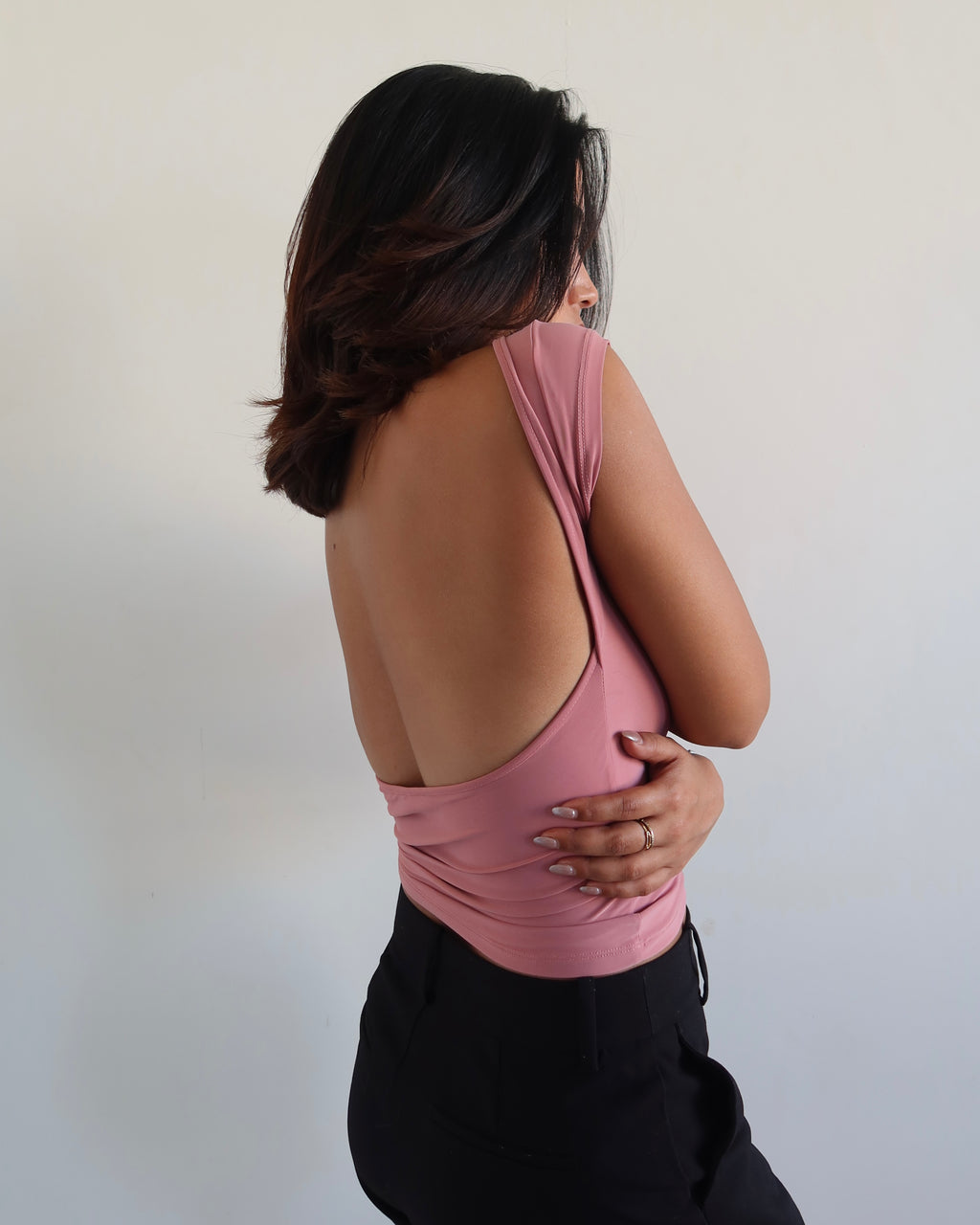 Scoop Back Fitted Top