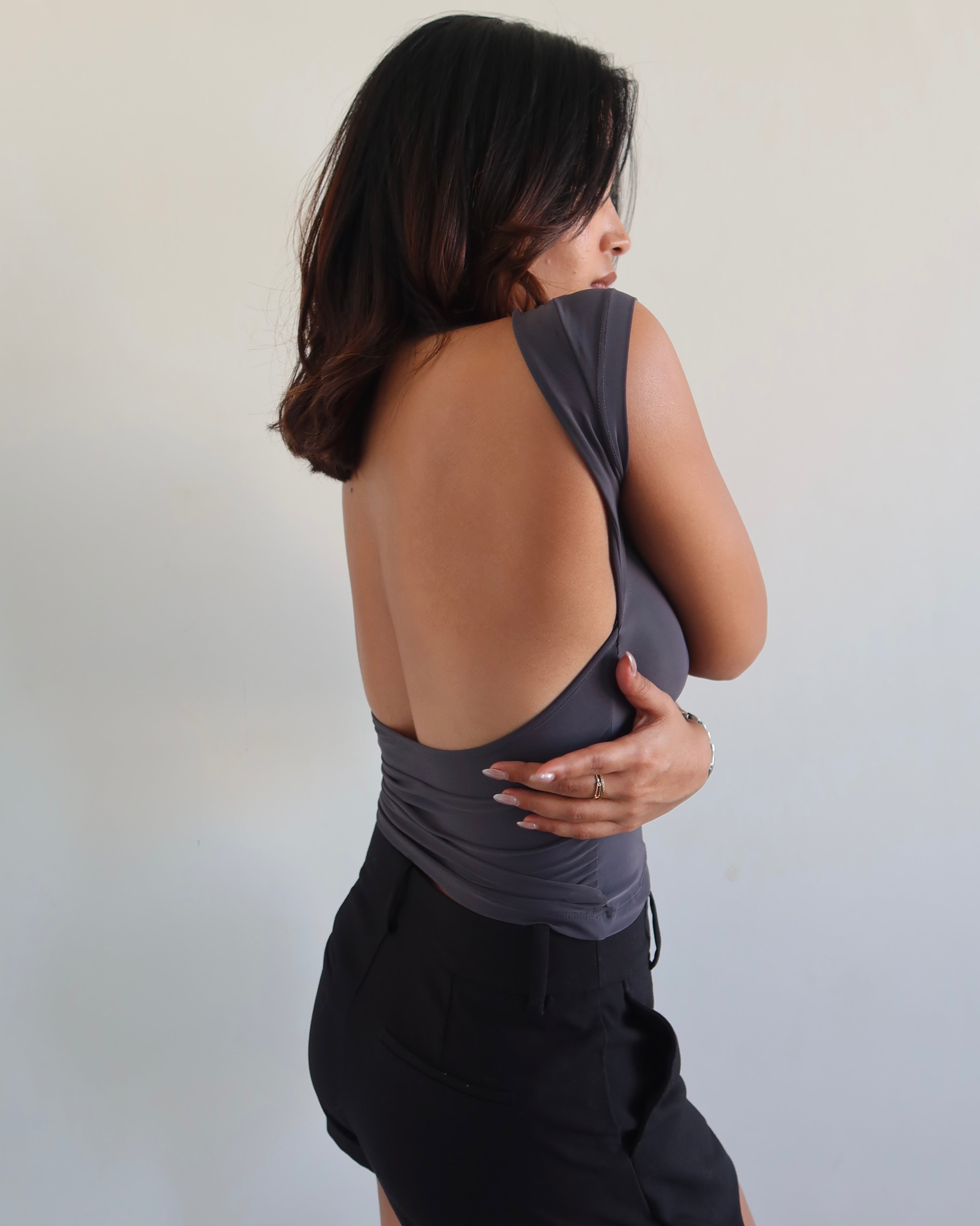 Scoop Back Fitted Top